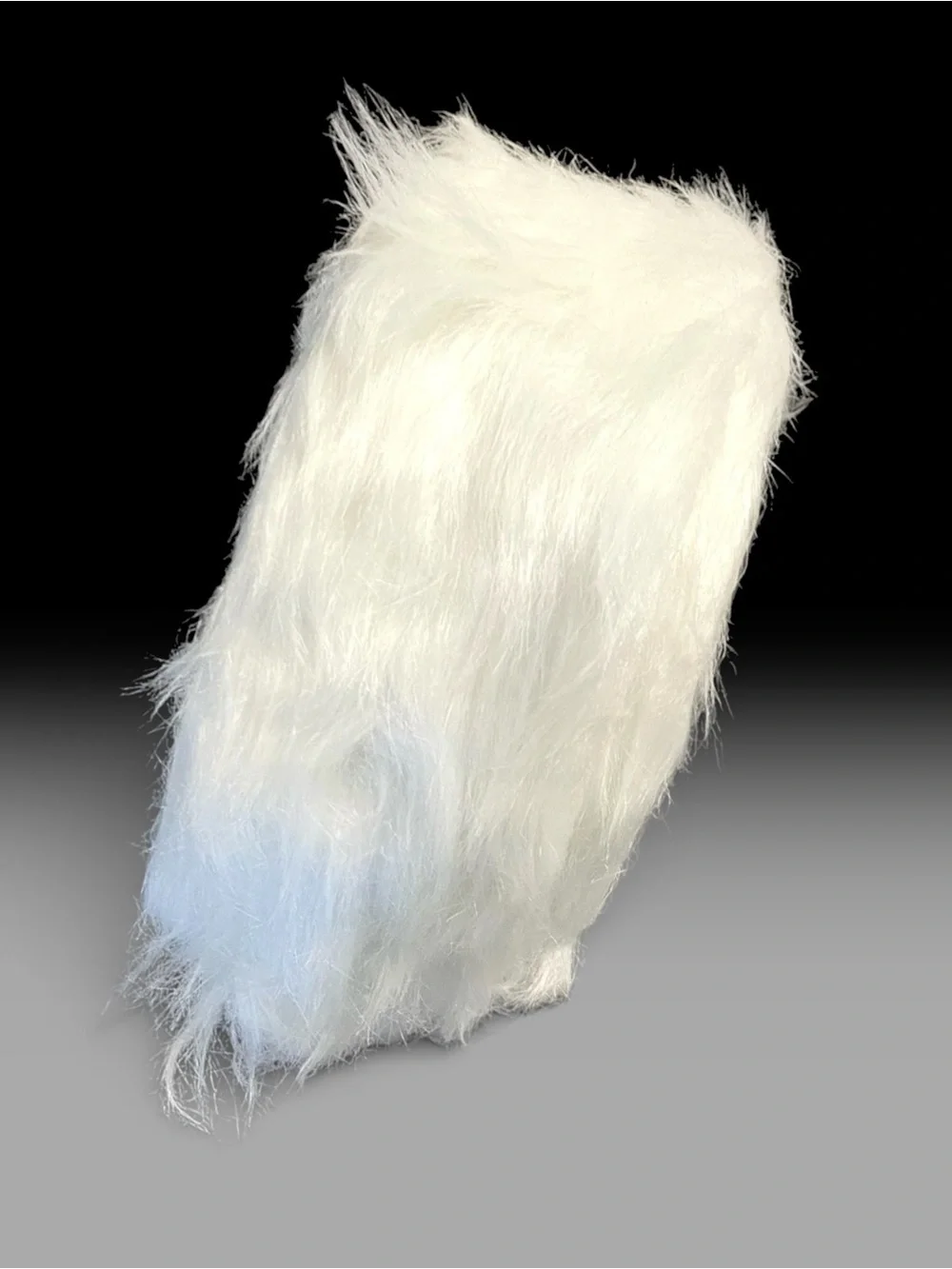 Fluffy White Faux Fur Ribbon Trim Crafts Sewing Costumes New NWOT